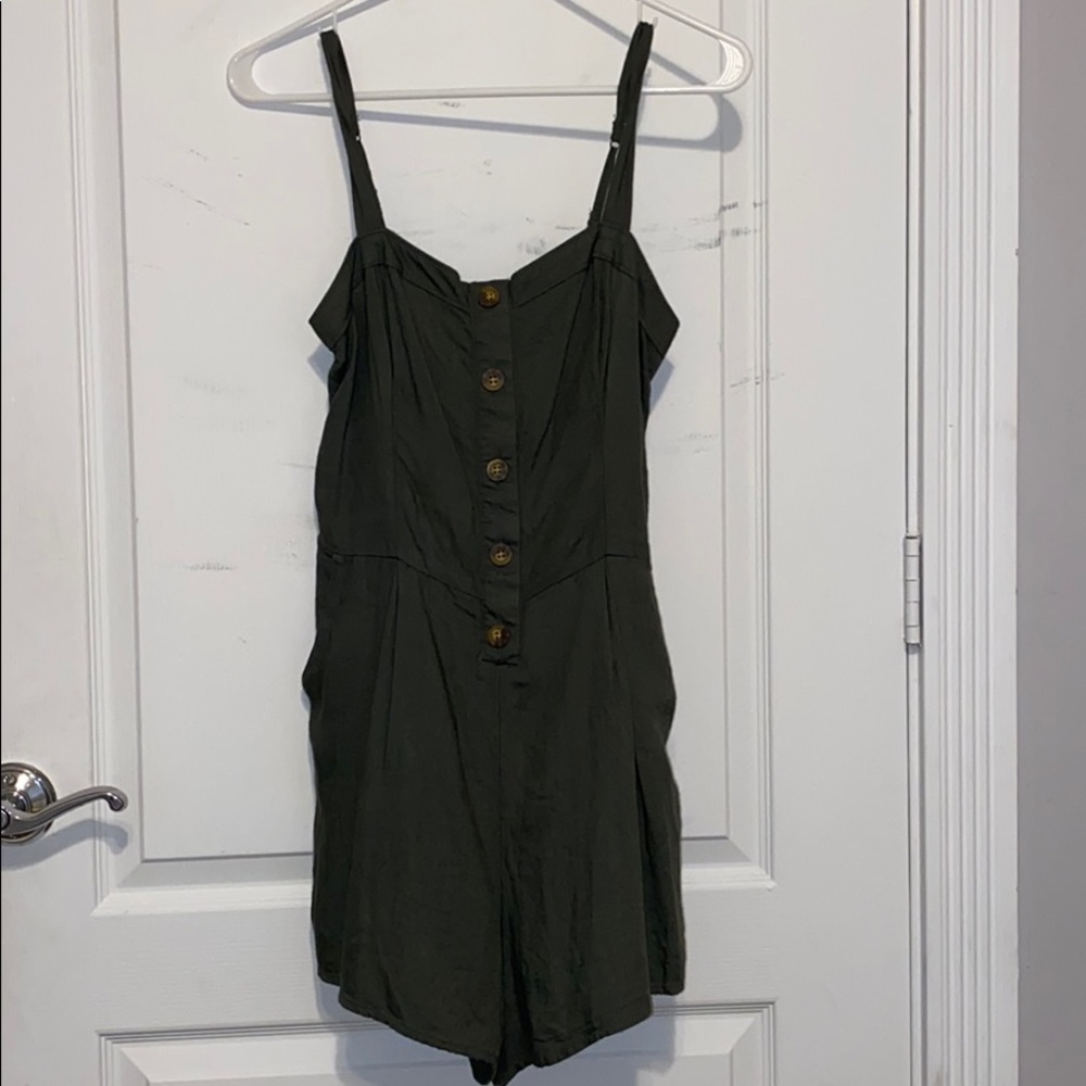 army green Hollister romper